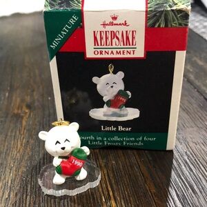 Hallmark Keepsake Miniature Little Bear Ornament Frosty Friends Collection